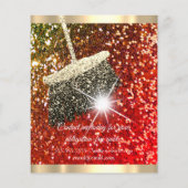 Classy Cleaning Services House Keeping Red Glitter Flyer (Achterkant)