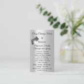 Classy Cleaning Services House QRCode Gray houden Visitekaartje (Staand voorkant)