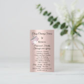 Classy Cleaning Services House QRCode Logo houden Visitekaartje (Staand voorkant)