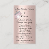 Classy Cleaning Services House QRCode Logo houden Visitekaartje (Voorkant)