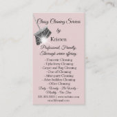 Classy Cleaning Services House QRCode Pink Visitekaartje (Voorkant)