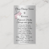 Classy Cleaning Services House QRCode Roos Visitekaartje (Voorkant)