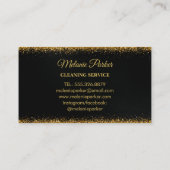 Classy Cleaning Services Logo Maid gold Visitekaartje (Achterkant)