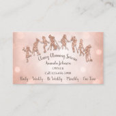 Classy Cleaning Services Logo Maid Roos Gold Visitekaartje (Voorkant)