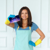 Classy Cleaning Services Logo Maid Roos Navy Visitekaartje