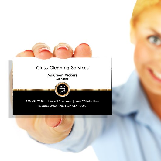 Classy Cleaning Services Modern Visitekaartje