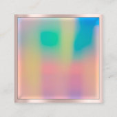 Classy Cleaning Services Ombre Pink Gold Glitter Vierkante Visitekaartje (Achterkant)