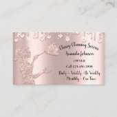 Classy Cleaning Services Roos Logo Maid Diamond Visitekaartje (Voorkant)