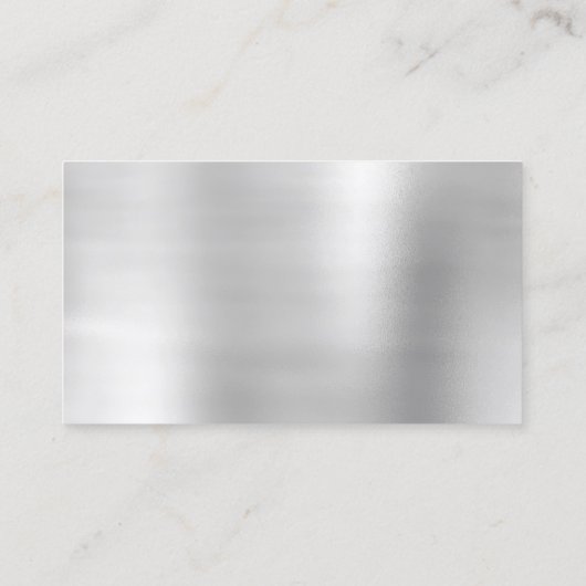 Classy Cleaning Services Silver Mint Glitter Grey Visitekaartje (Achterkant)