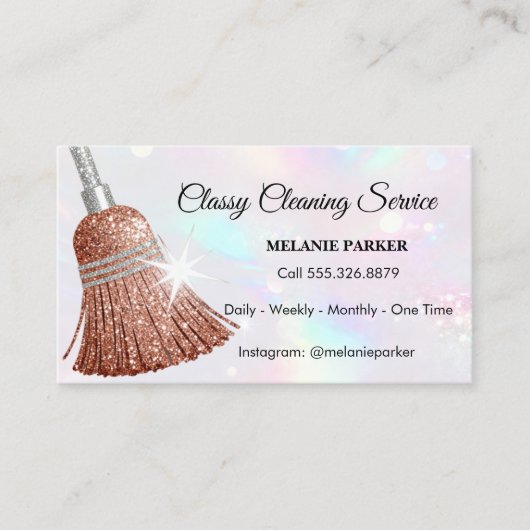Classy Cleaning Services Visitekaartje (Voorkant)