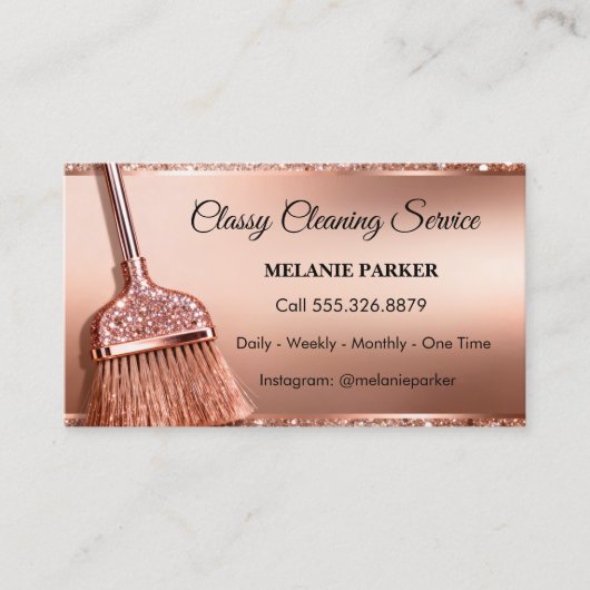 Classy Cleaning Services Visitekaartje (Voorkant)