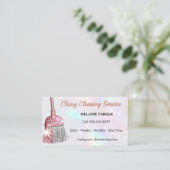 Classy Cleaning Services Visitekaartje (Staand voorkant)