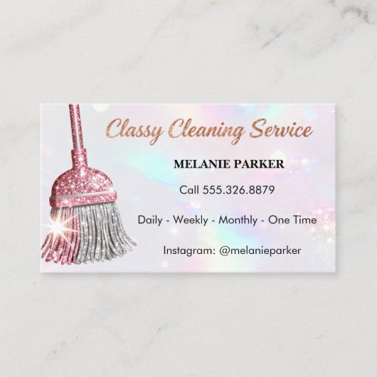 Classy Cleaning Services Visitekaartje (Voorkant)