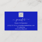 Classy Cleaning Trash Removal Maid Gold Logo QR Visitekaartje (Achterkant)