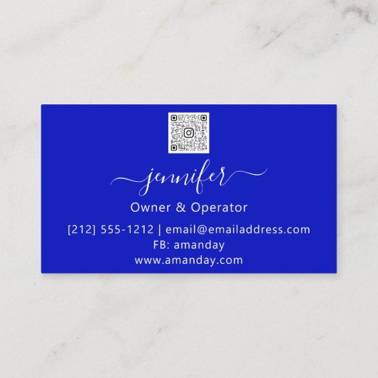 Classy Cleaning Trash Removal Maid Gold Logo QR Visitekaartje (Achterkant)