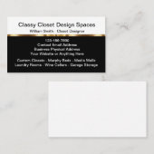 Classy Closet Design Visitekaartjes (Voorkant / Achterkant)