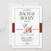 Classy Cocktail Groen & Rood Bach & Boozy Weekend Kaart (Voorkant)