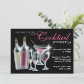 Classy Cocktail Party uitnodigingen (Staand voorkant)