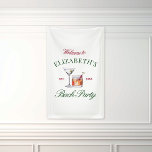 Classy Cocktails Green & Red Girl's Club Banner<br><div class="desc">Dit groene en rode themaontwerp bevatte enkele klassieke cocktails.</div>