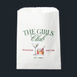 Classy Cocktails Green & Red Girl's Club Bedankzakje<br><div class="desc">Dit groene en rode themaontwerp bevatte enkele klassieke cocktails.</div>