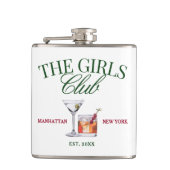 Classy Cocktails Green & Red Girl's Club Heupfles (Voorkant)