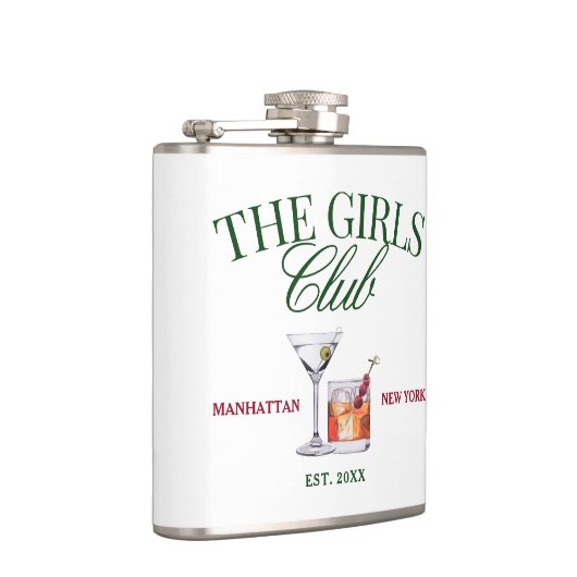 Classy Cocktails Green & Red Girl's Club Heupfles (Rechts)