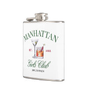 Classy Cocktails Green & Red Girl's Club Heupfles (Links)