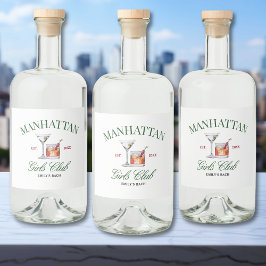 Classy Cocktails Green & Red Girl's Club Likeurfles Etiket