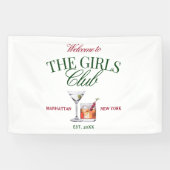 Classy Cocktails Green & Red Girl's Club Spandoek (Horizontaal)