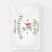 Classy Cocktails Green & Red Girl's Club Spandoek (Verticaal)