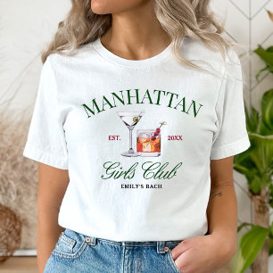 Classy Cocktails Green & Red Girl's Club T-shirt