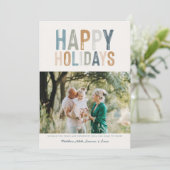 Classy Colorful-foto modern prettige feestdagen (Staand voorkant)