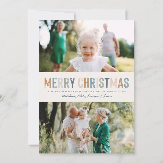 Classy Colorful-foto moderne kerst (Voorkant)