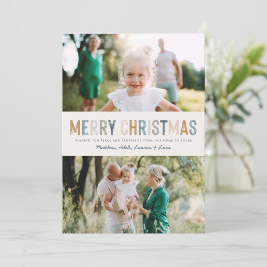 Classy Colorful-foto moderne kerst (Staand voorkant)