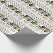 Classy Colorful-foto moderne kerst Cadeaupapier (Hoek)