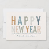 Classy Colorful-fotokaart voor nieuwe jaren (Voorkant)