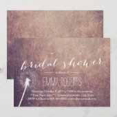 Classy Colorful Grunge Dandelion Vrijgezellenfeest Kaart (Voorkant / Achterkant)