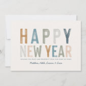 Classy Colorful-kaart voor nieuwe jaren (Voorkant)