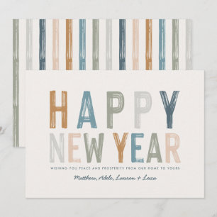 Classy Colorful-kaart voor nieuwe jaren