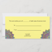 Classy Colorful Mandala India Style 1 (Achterkant)