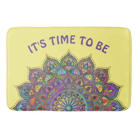 Classy Colorful Mandala India Style 1 Badmat (Voorkant)