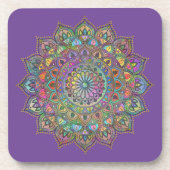 Classy Colorful Mandala India Style 1 Bier Onderzetter (Voorkant)