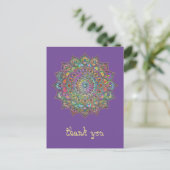 Classy Colorful Mandala India Style 1 Briefkaart (Staand voorkant)
