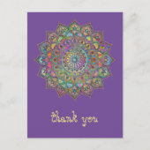 Classy Colorful Mandala India Style 1 Briefkaart (Voorkant)