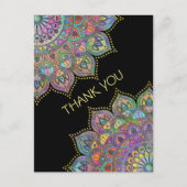 Classy Colorful Mandala India Style 1 Briefkaart (Voorkant)