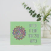 Classy Colorful Mandala India Style 1 Briefkaart (Staand voorkant)