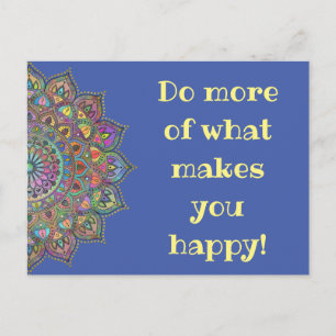 Classy Colorful Mandala India Style 1 Briefkaart
