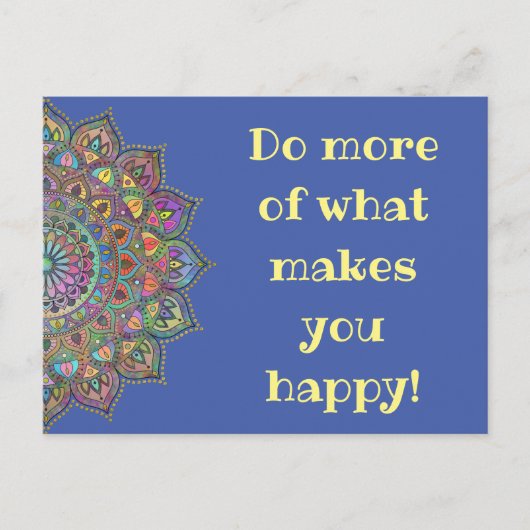 Classy Colorful Mandala India Style 1 Briefkaart (Voorkant)