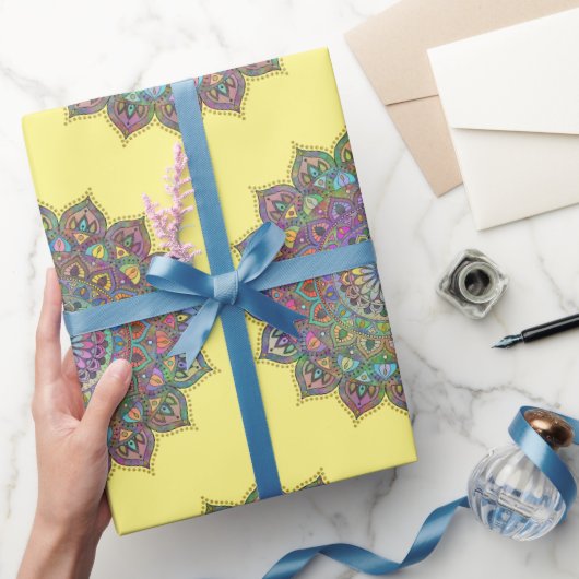 Classy Colorful Mandala India Style 1 Cadeaupapier (Geschenken)