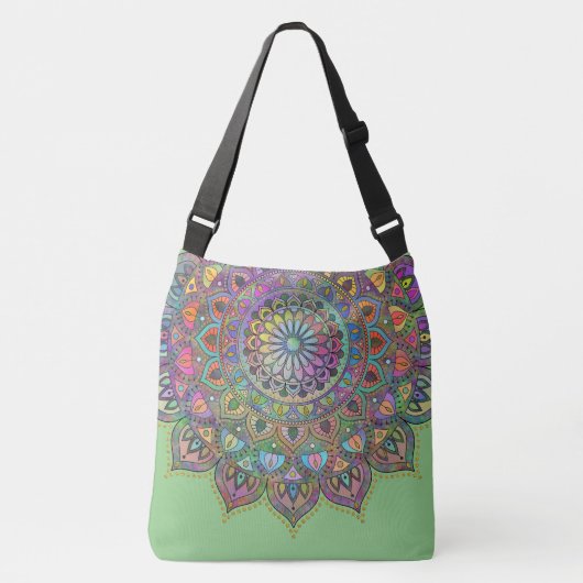 Classy Colorful Mandala India Style 1 Crossbody Tas (Voorkant)